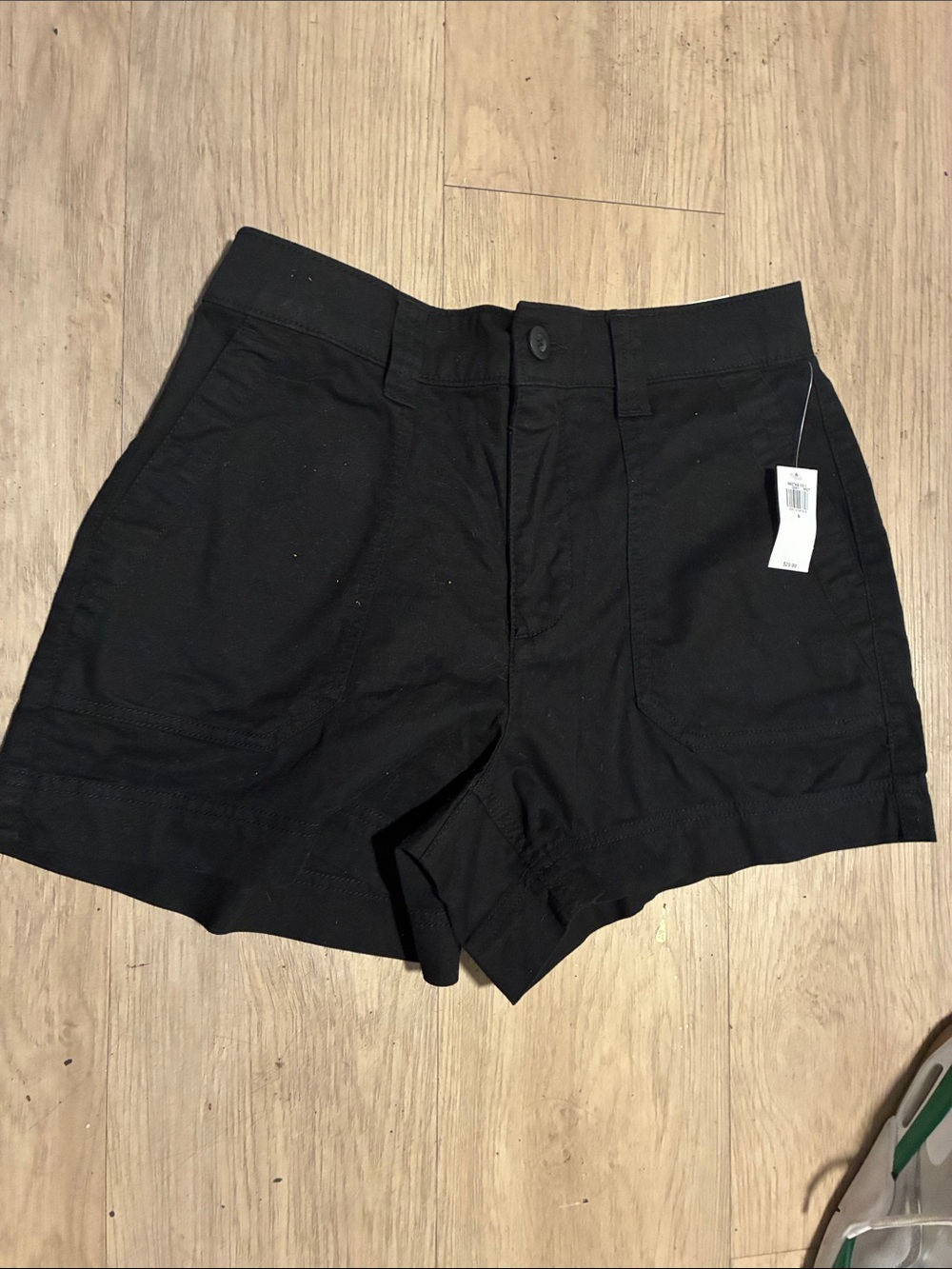 Old Navy Black High-Waist Utility Shorts